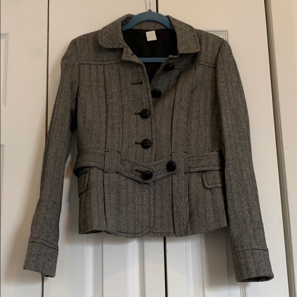 Houndstooth Wool J. Crew Jacket